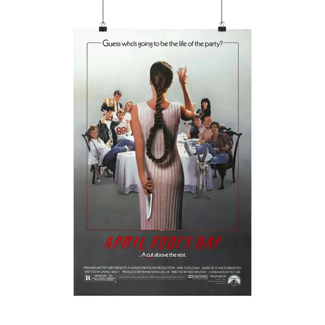 APRIL FOOL'S DAY 1986 - Paper Movie Poster 16″ x 24″ Matte - The Sticker Space