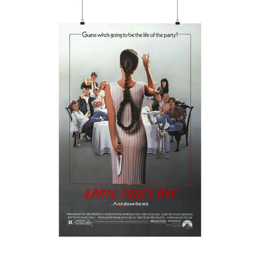 APRIL FOOL'S DAY 1986 - Paper Movie Poster 24″ x 36″ Matte - The Sticker Space