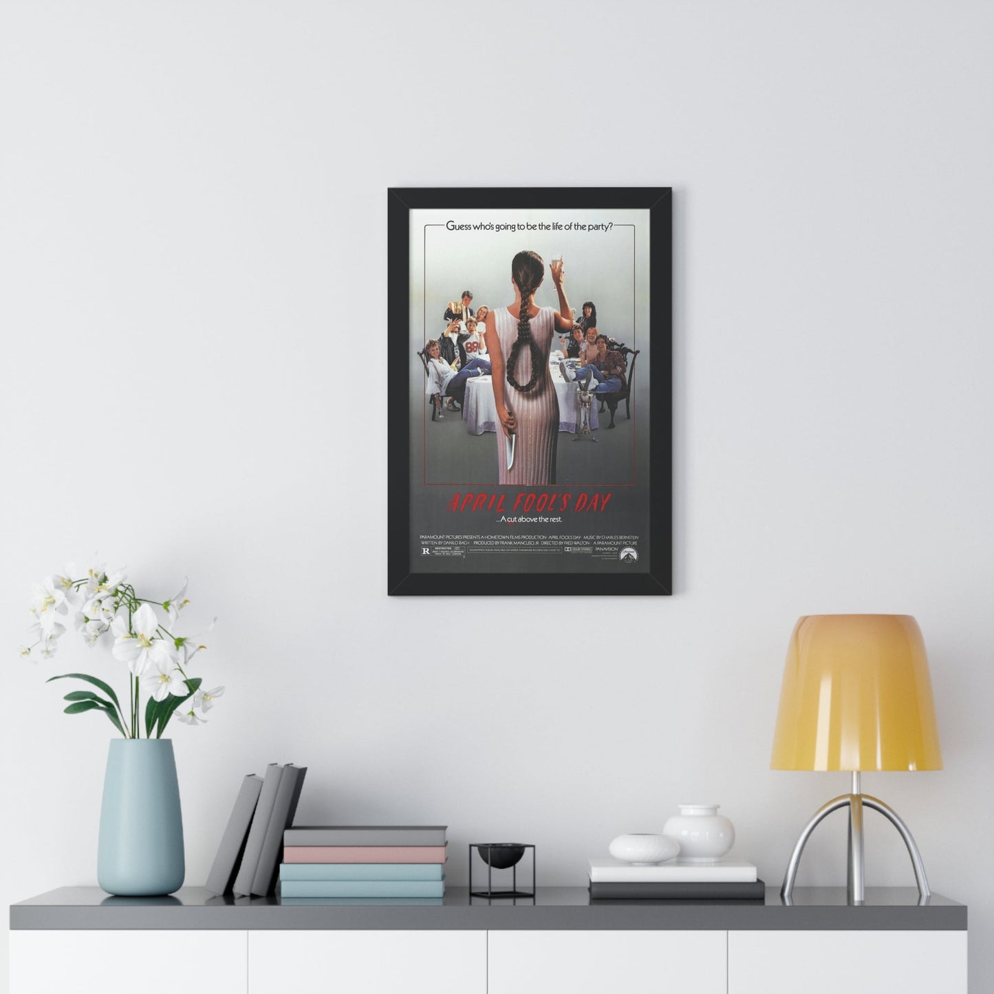 APRIL FOOL'S DAY 1986 - Framed Movie Poster-The Sticker Space