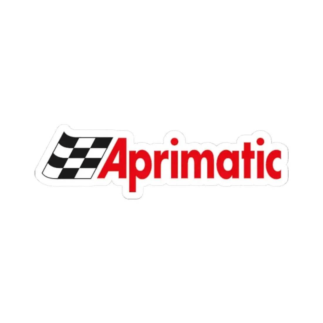 Aprimatic (Logo) STICKER Vinyl Kiss-Cut Decal 4 Inch White - The Sticker Space