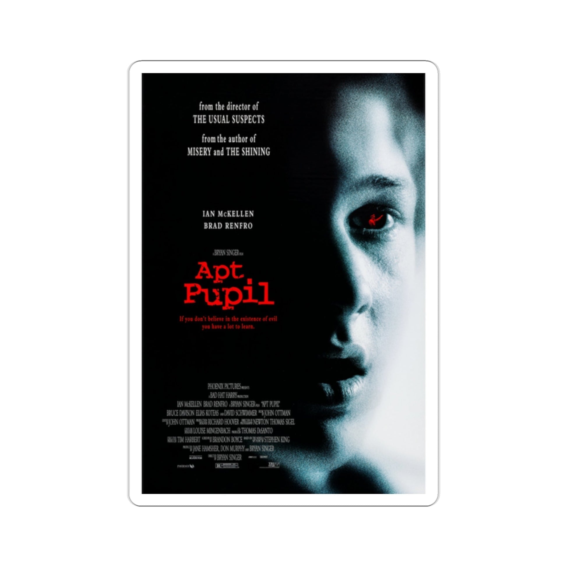 Apt Pupil 1998 Movie Poster STICKER Vinyl Die-Cut Decal-2 Inch-The Sticker Space