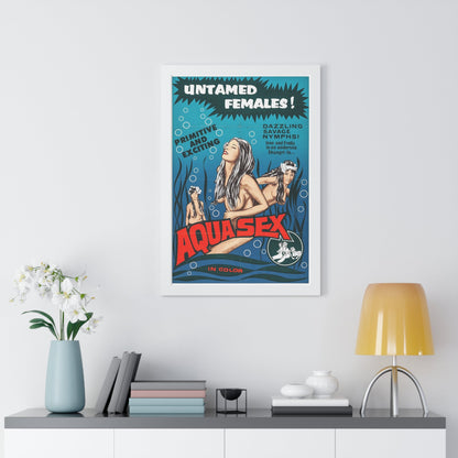 AQUA SEX (THE MERMAIDS OF TIBURON) 1962 - Framed Movie Poster-The Sticker Space