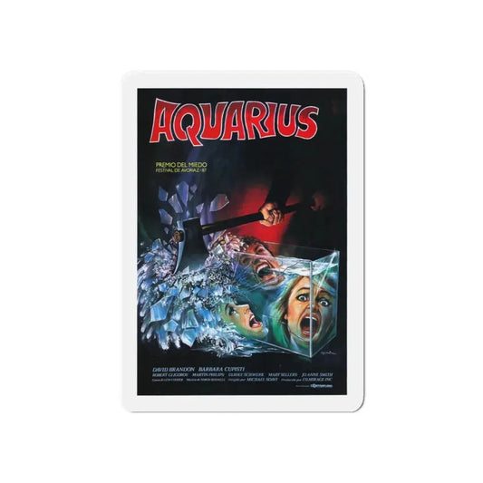 AQUARIUS (STAGEFRIGHT) 1987 Movie Poster - Refrigerator Magnet 6 Inch - The Sticker Space