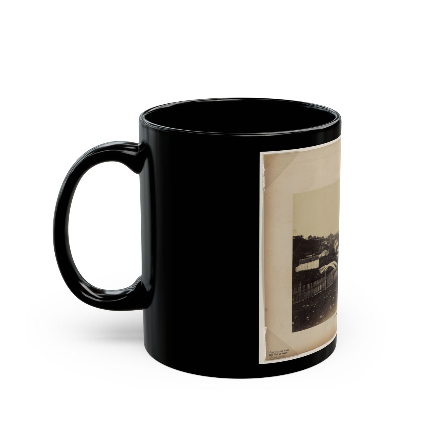 Aqueduct Bridge, Georgetown, D.C., Looking Toward Washington (U.S. Civil War) Black Coffee Mug