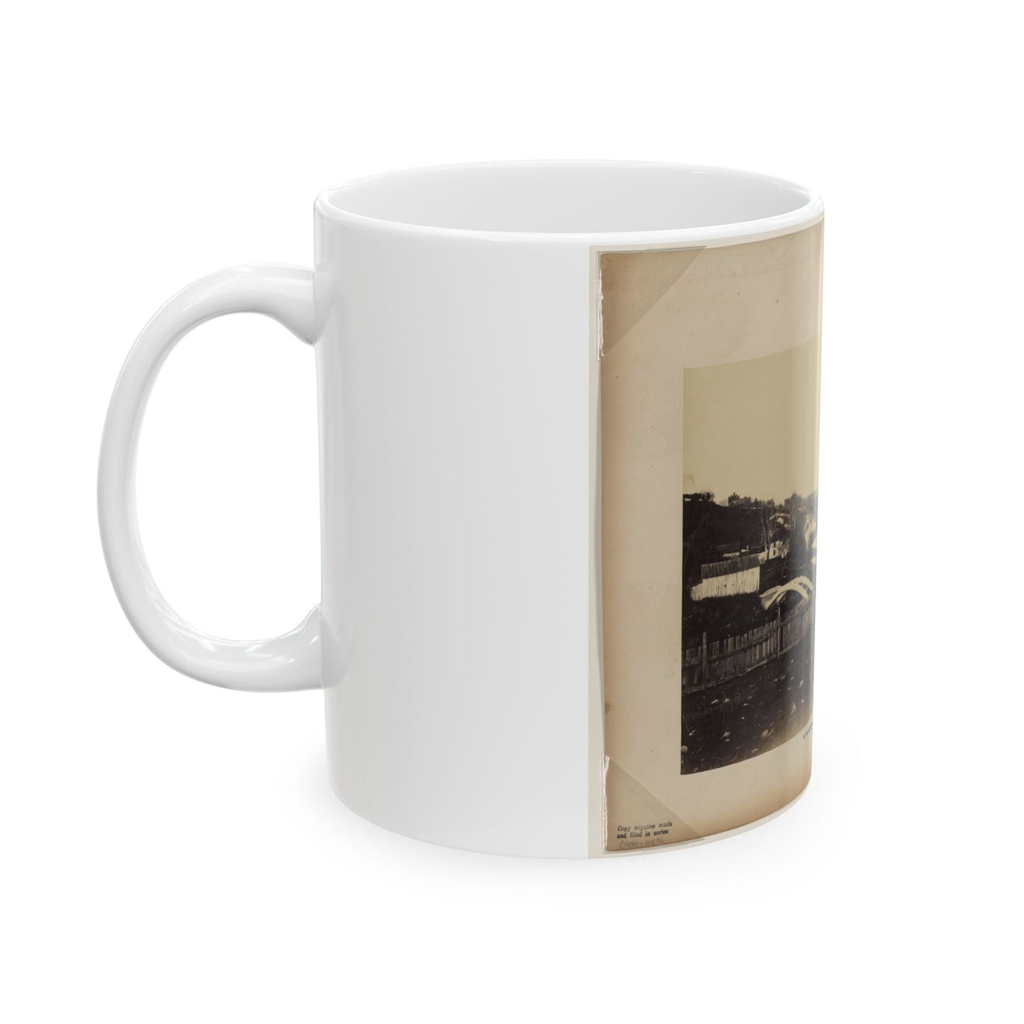 Aqueduct Bridge, Georgetown, D.C., Looking Toward Washington (U.S. Civil War) White Coffee Mug