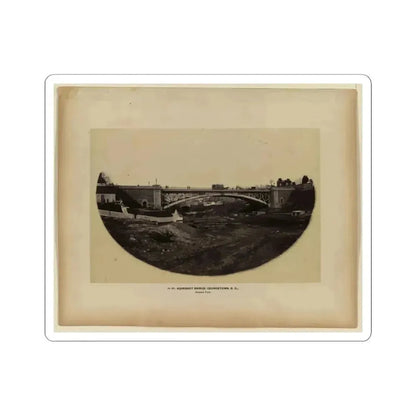 Aqueduct Bridge, Georgetown, D.C., General View (U.S. Civil War) STICKER Vinyl Kiss-Cut Decal 3 Inch White - The Sticker Space