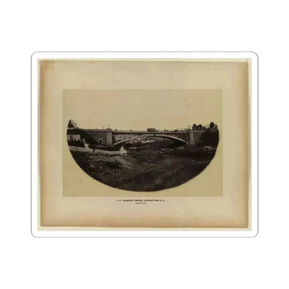 Aqueduct Bridge, Georgetown, D.C., General View (U.S. Civil War) STICKER Vinyl Kiss-Cut Decal 4 Inch White - The Sticker Space