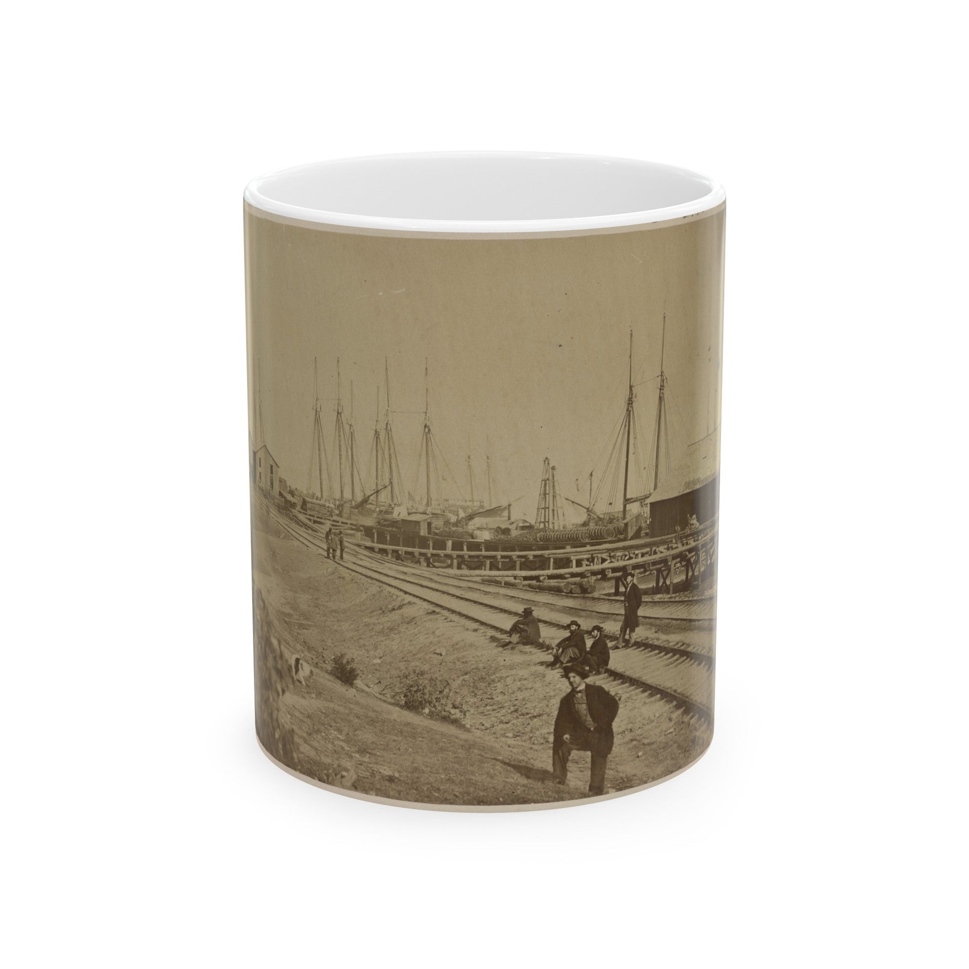 Aquia Creek Landing (U.S. Civil War) White Coffee Mug-11oz-The Sticker Space