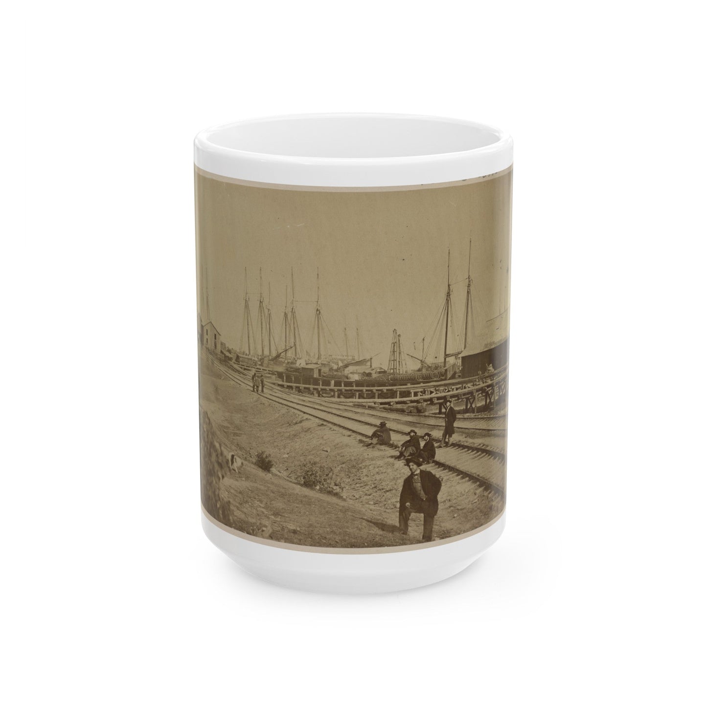 Aquia Creek Landing (U.S. Civil War) White Coffee Mug-15oz-The Sticker Space