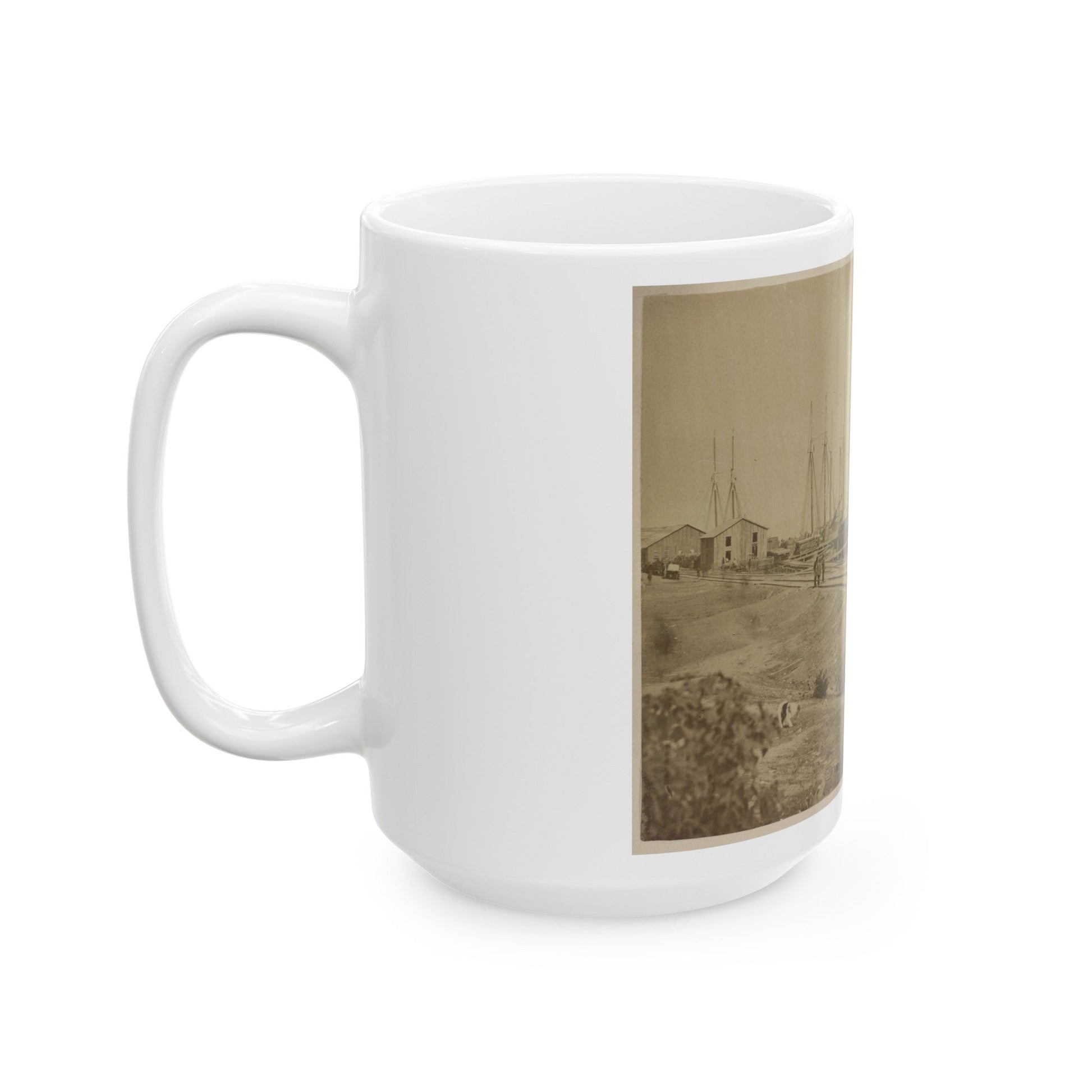 Aquia Creek Landing (U.S. Civil War) White Coffee Mug-The Sticker Space