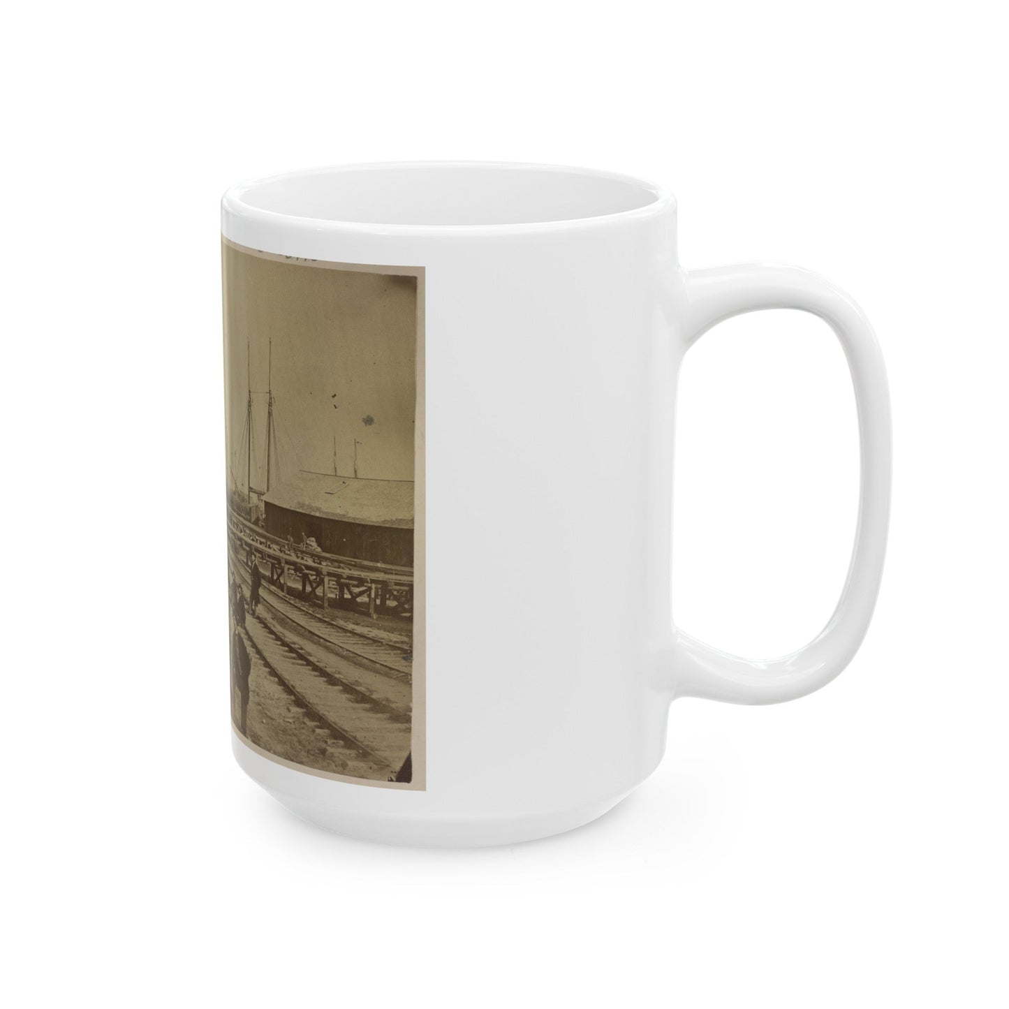 Aquia Creek Landing (U.S. Civil War) White Coffee Mug-The Sticker Space