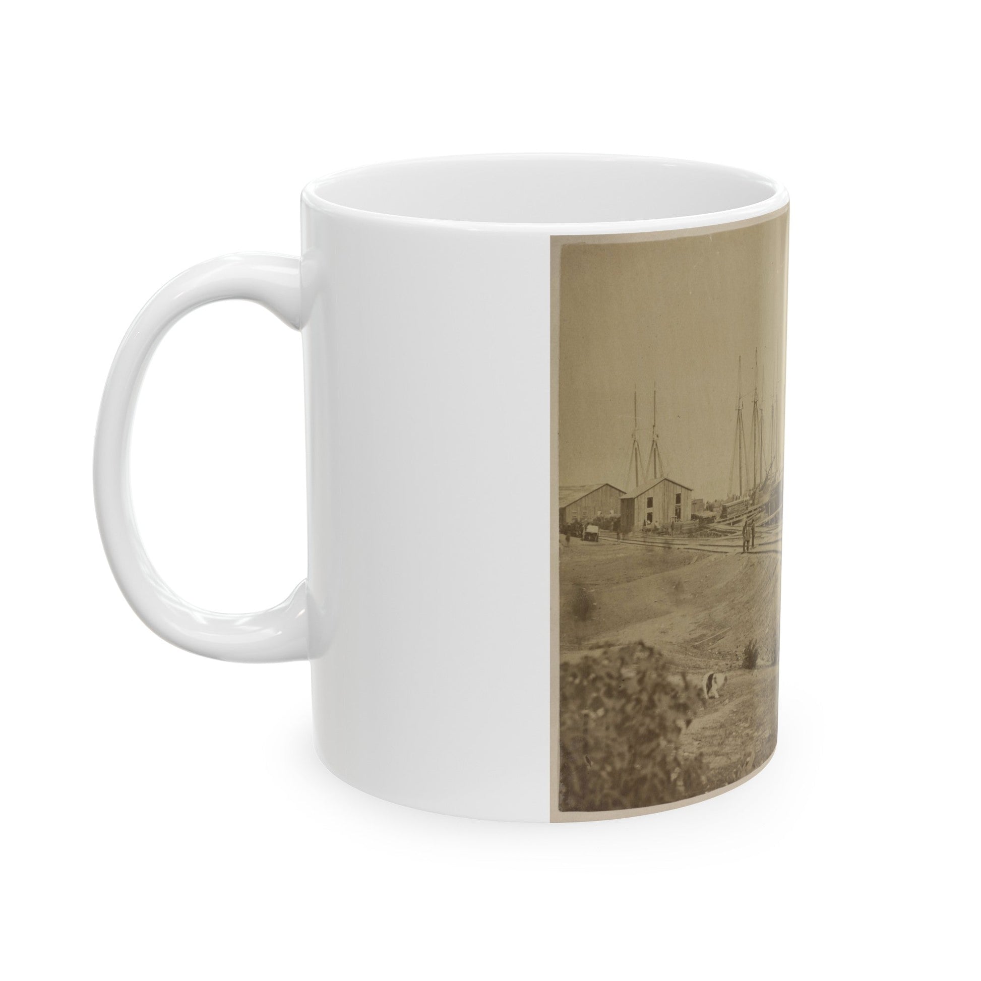 Aquia Creek Landing (U.S. Civil War) White Coffee Mug-The Sticker Space