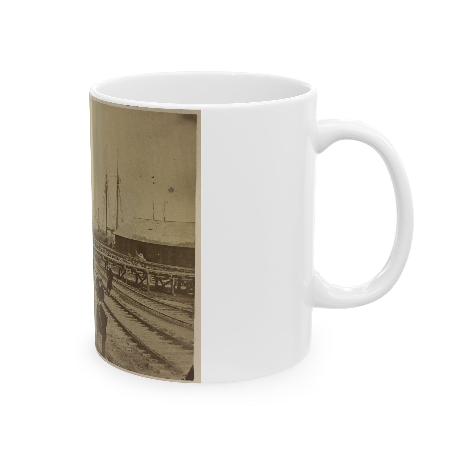 Aquia Creek Landing (U.S. Civil War) White Coffee Mug-The Sticker Space