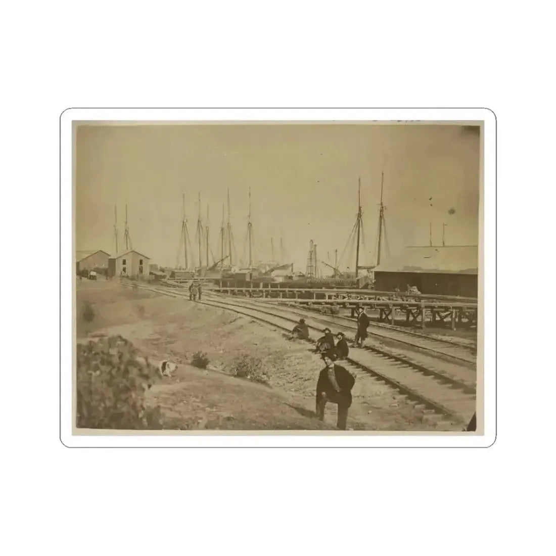 Aquia Creek Landing (U.S. Civil War) STICKER Vinyl Kiss-Cut Decal 3 Inch White - The Sticker Space