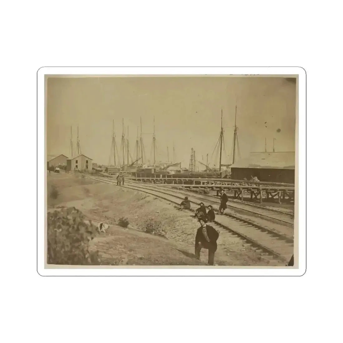 Aquia Creek Landing (U.S. Civil War) STICKER Vinyl Kiss-Cut Decal 6 Inch White - The Sticker Space