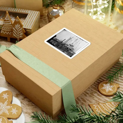 Aquia Creek Landing, Va. Wharf With Transport and Supplies (U.S. Civil War) STICKER Vinyl Kiss-Cut Decal - The Sticker Space