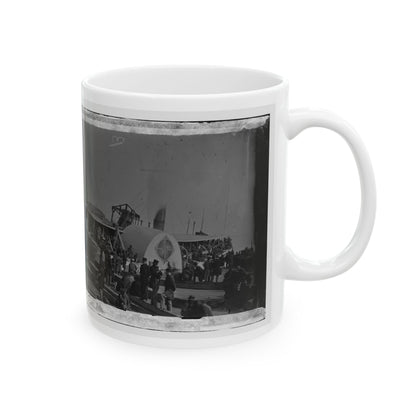 Aquia Creek Landing, Va. Embarkation Of 9th Army Corps For Fort Monroe; Another View (U.S. Civil War) White Coffee Mug