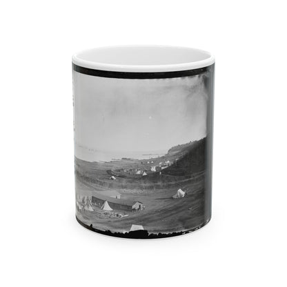 Aquia Creek Landing, Va. View Of The Federal Supply Depot (U.S. Civil War) White Coffee Mug-11oz-The Sticker Space