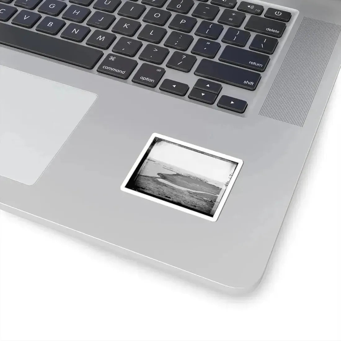 Aquia Creek Landing, Virginia. Distant View of Federal Supply Depot (U.S. Civil War) STICKER Vinyl Kiss-Cut Decal - The Sticker Space