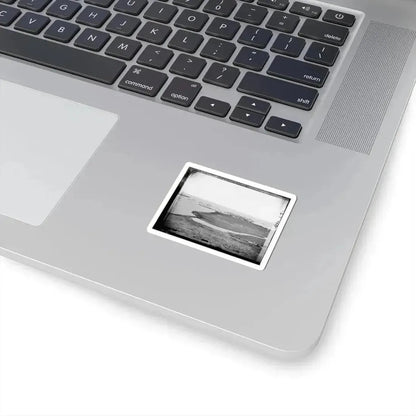 Aquia Creek Landing, Virginia. Distant View of Federal Supply Depot (U.S. Civil War) STICKER Vinyl Kiss-Cut Decal - The Sticker Space