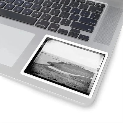 Aquia Creek Landing, Virginia. Distant View of Federal Supply Depot (U.S. Civil War) STICKER Vinyl Kiss-Cut Decal - The Sticker Space