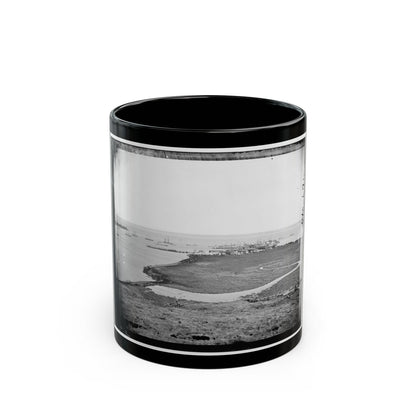 Aquia Creek Landing, Virginia. Distant View Of Federal Supply Depot (U.S. Civil War) Black Coffee Mug-11oz-The Sticker Space