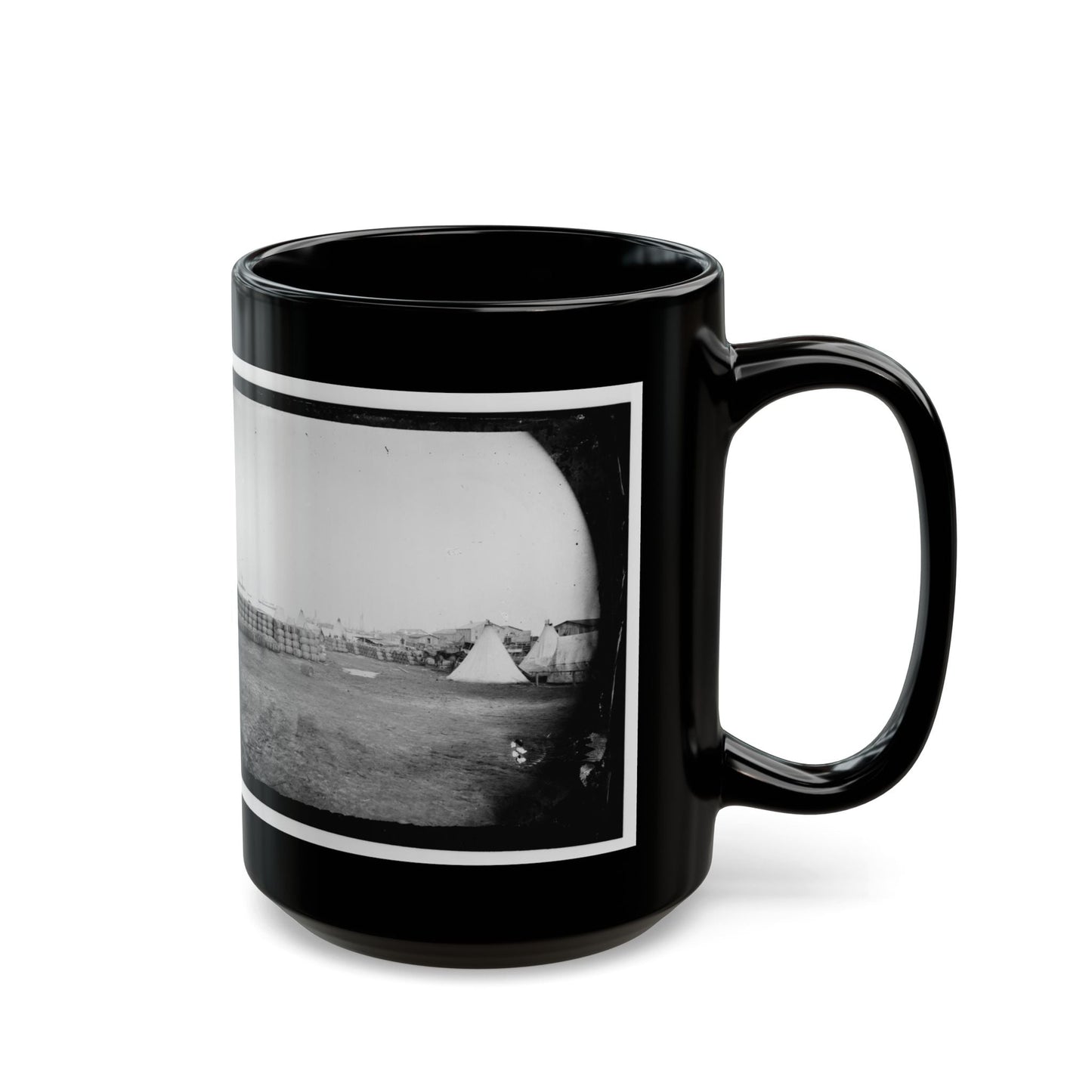 Aquia Creek Landing, Virginia. View From Commissary Department (U.S. Civil War) Black Coffee Mug