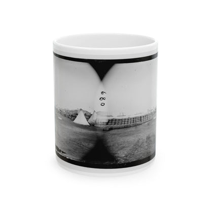 Aquia Creek Landing, Virginia. View From Commissary Department (U.S. Civil War) White Coffee Mug