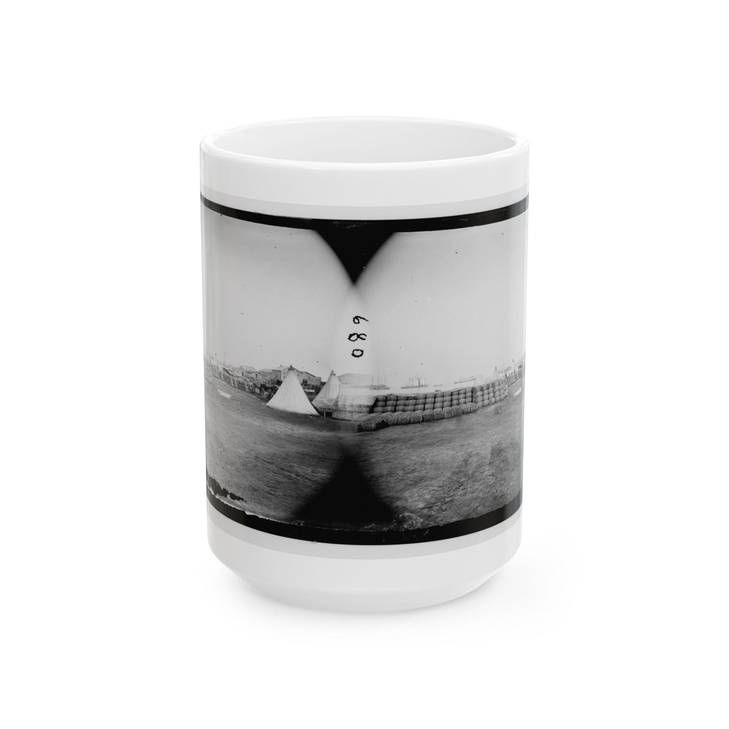 Aquia Creek Landing, Virginia. View From Commissary Department (U.S. Civil War) White Coffee Mug