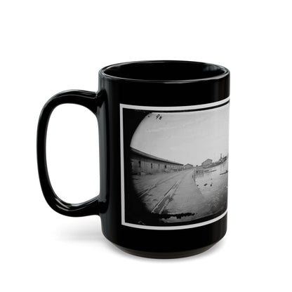 Aquia Creek Landing, Virginia. View Of Wharf (U.S. Civil War) Black Coffee Mug