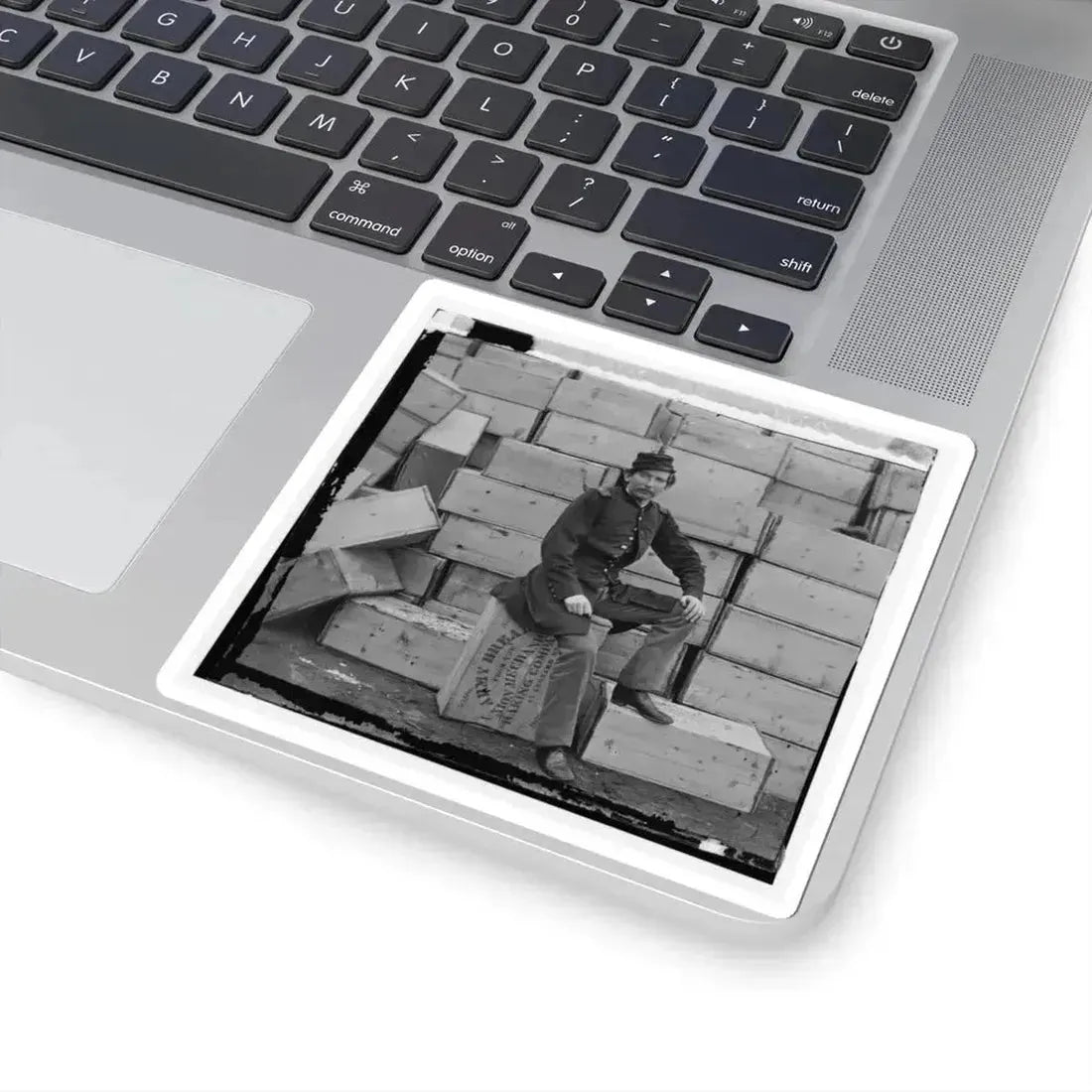 Aquia Creek, Virginia. Captain J.W. Forsyth, the Provost Marshall (U.S. Civil War) STICKER Vinyl Kiss-Cut Decal - The Sticker Space