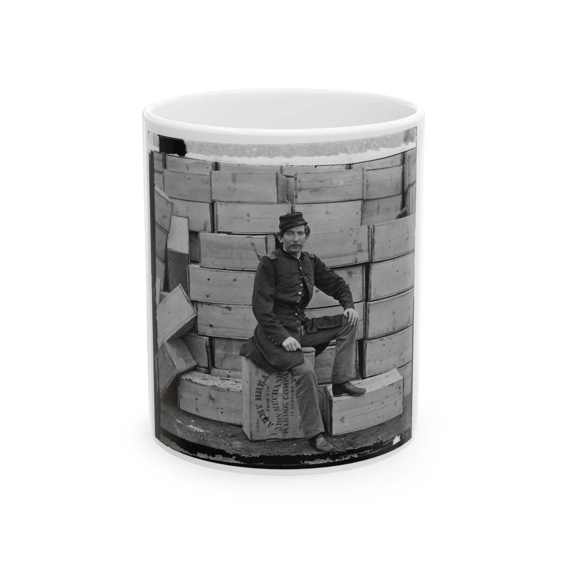 Aquia Creek, Virginia. Captain J.W. Forsyth, The Provost Marshall (U.S. Civil War) White Coffee Mug-11oz-The Sticker Space