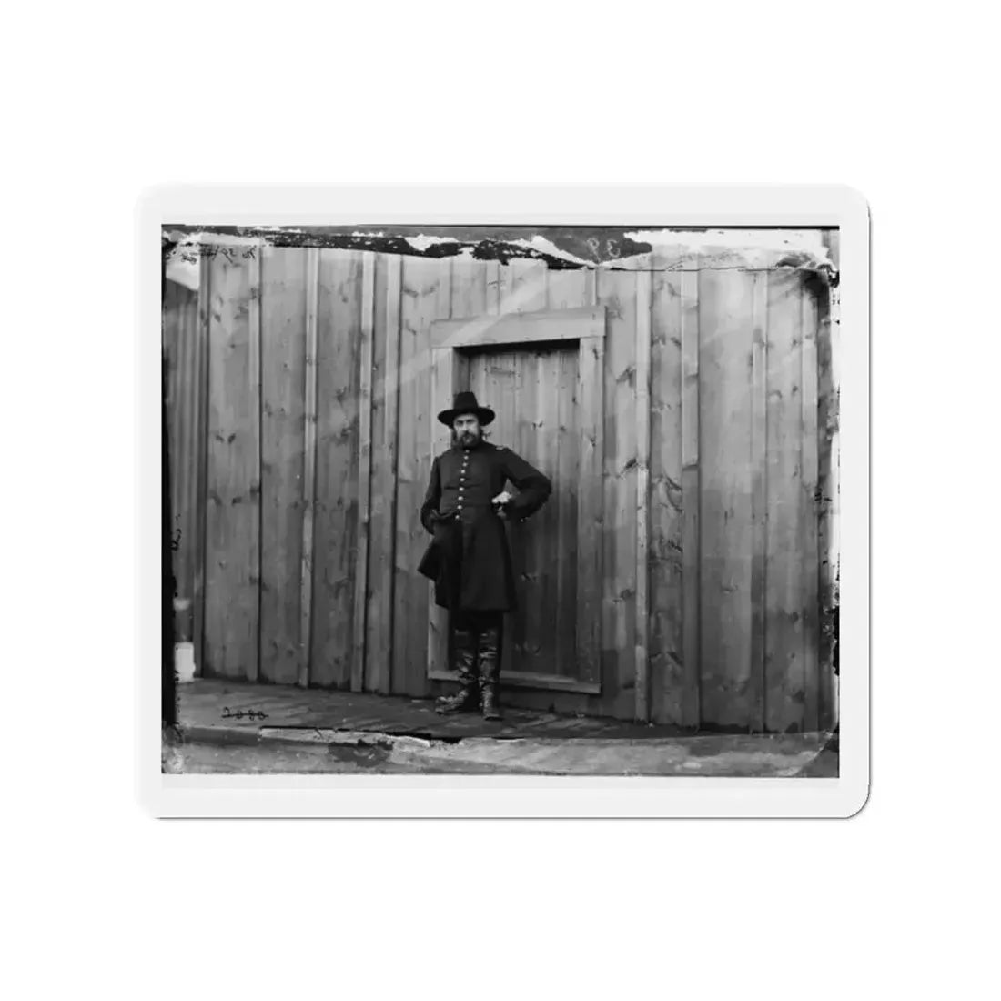 Aquia Crek Landing, Virginia. Capt. T.E. Hall, Assist. Quartermaster (U.S. Civil War) Refrigerator Magnet 2 Inch Die-Cut - The Sticker Space