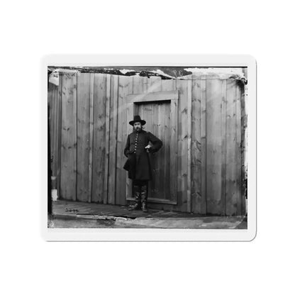 Aquia Crek Landing, Virginia. Capt. T.E. Hall, Assist. Quartermaster (U.S. Civil War) Refrigerator Magnet 2 Inch Die-Cut - The Sticker Space