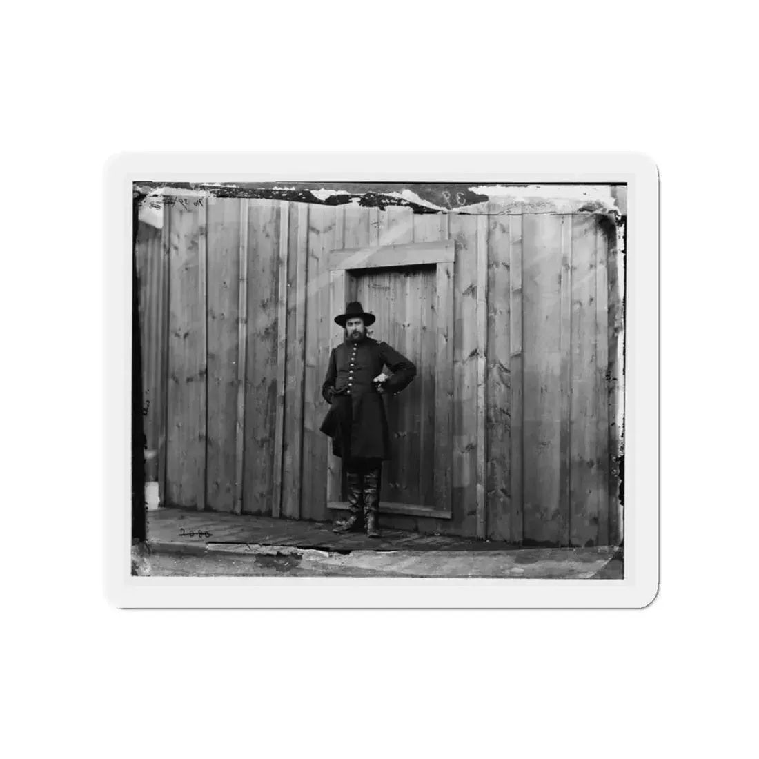 Aquia Crek Landing, Virginia. Capt. T.E. Hall, Assist. Quartermaster (U.S. Civil War) Refrigerator Magnet 3 Inch Die-Cut - The Sticker Space