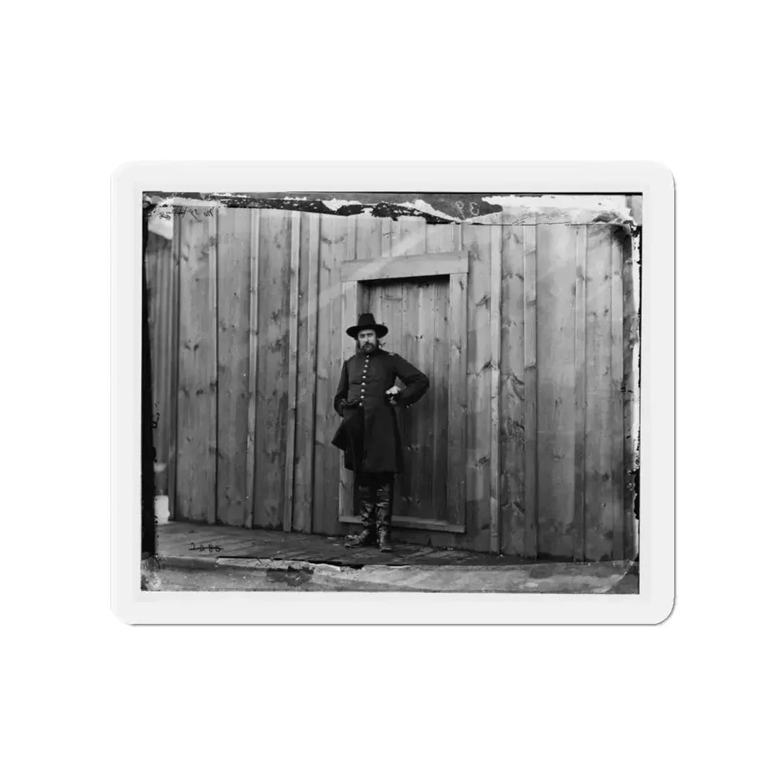 Aquia Crek Landing, Virginia. Capt. T.E. Hall, Assist. Quartermaster (U.S. Civil War) Refrigerator Magnet 4 Inch Die-Cut - The Sticker Space