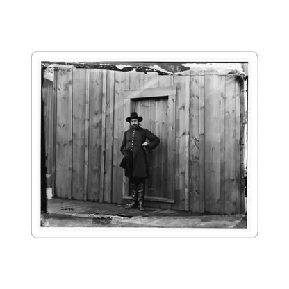 Aquia Crek Landing, Virginia. Capt. T.E. Hall, Assist. Quartermaster (U.S. Civil War) STICKER Vinyl Kiss-Cut Decal 2 Inch White - The Sticker Space