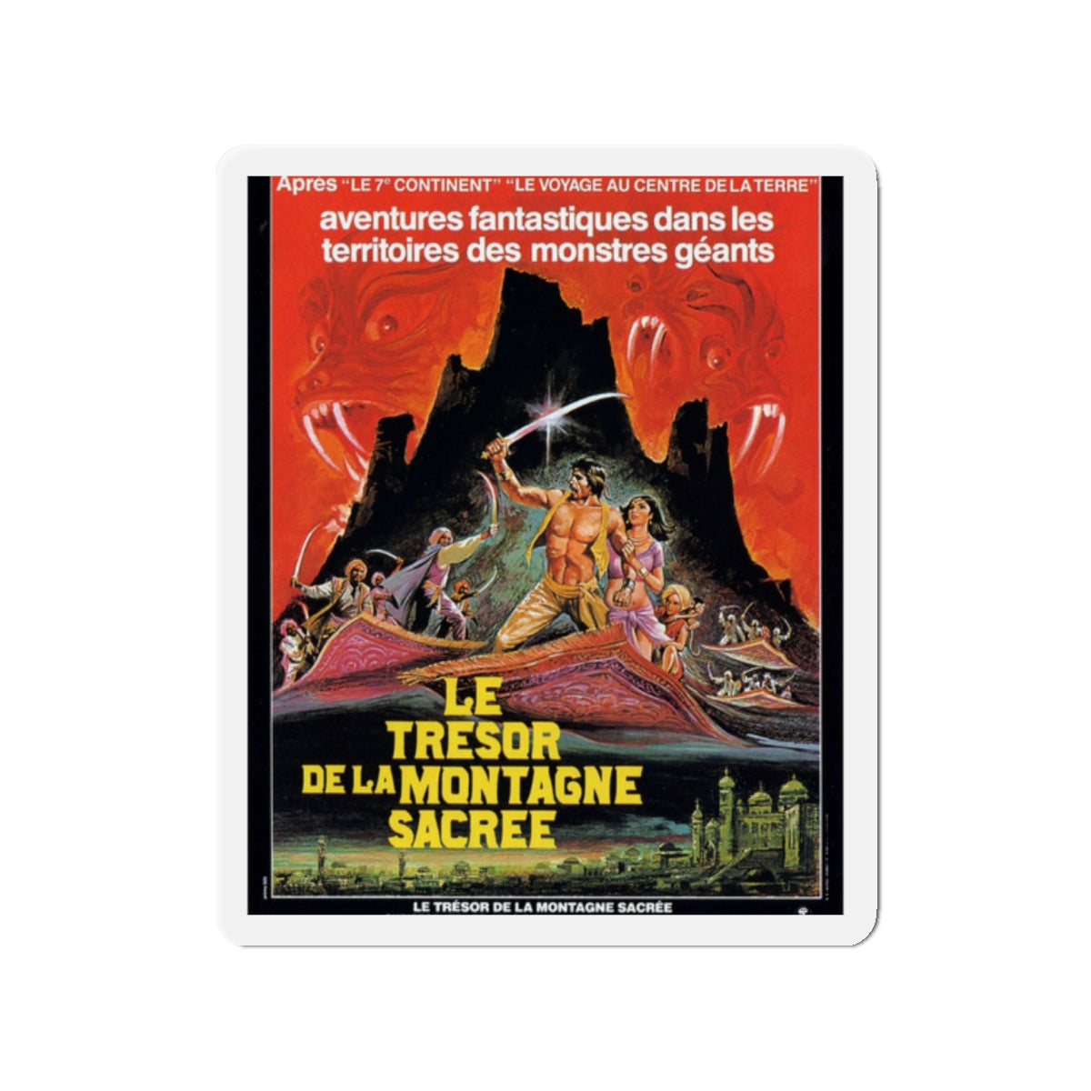 ARABIAN ADVENTURE 1979 Movie Poster - Die-Cut Magnet-2" x 2"-The Sticker Space