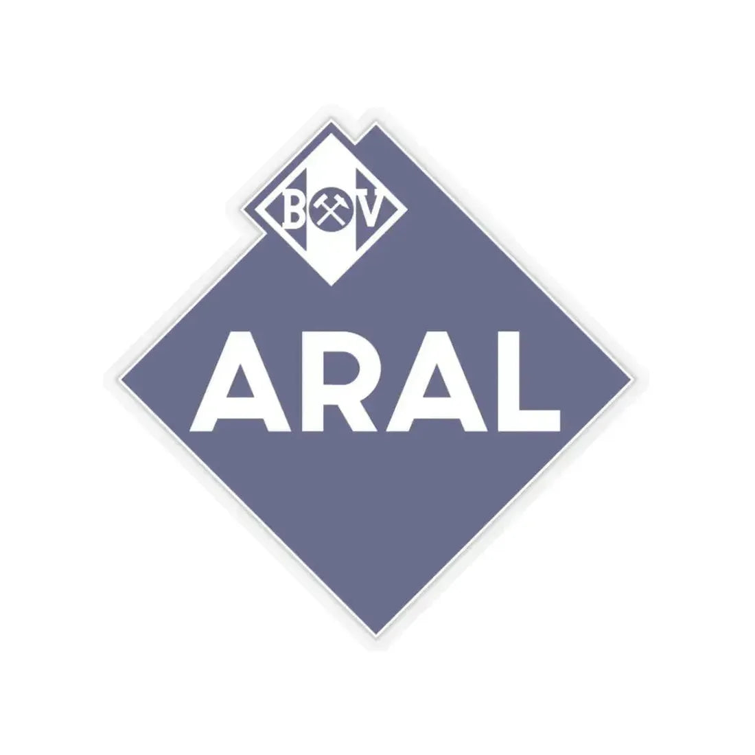 Aral (1952) (Logo) STICKER Vinyl Kiss-Cut Decal 3 Inch Transparent - The Sticker Space