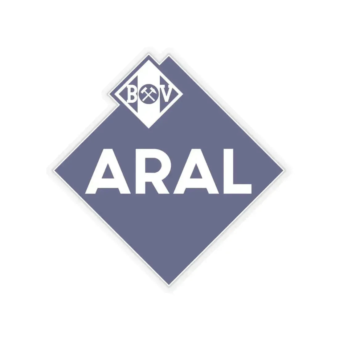Aral (1952) (Logo) STICKER Vinyl Kiss-Cut Decal 4 Inch Transparent - The Sticker Space