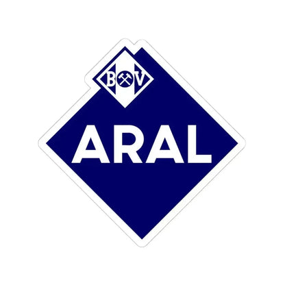 Aral (1952) (Logo) STICKER Vinyl Kiss-Cut Decal 4 Inch White - The Sticker Space