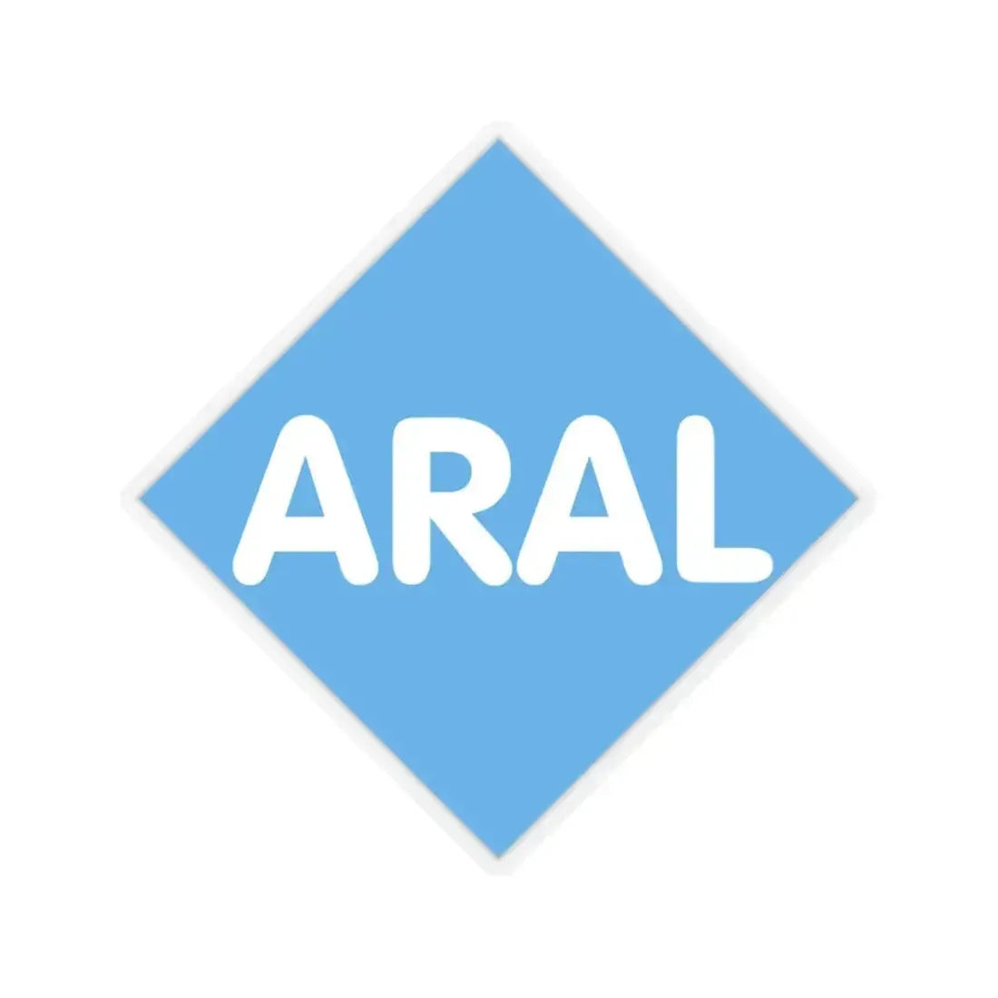 Aral (1971) (Logo) STICKER Vinyl Kiss-Cut Decal 3 Inch Transparent - The Sticker Space