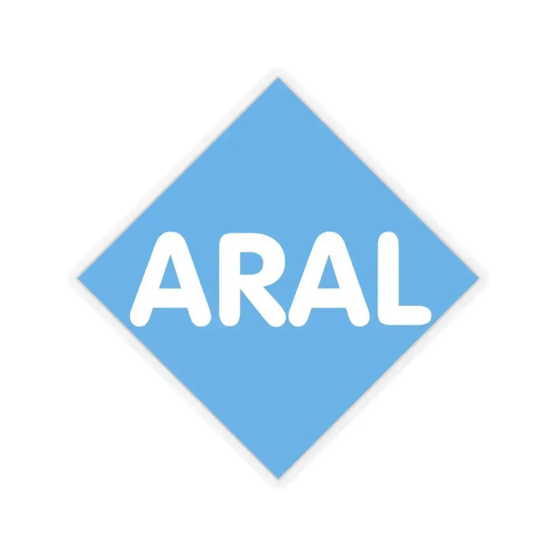 Aral (1971) (Logo) STICKER Vinyl Kiss-Cut Decal 4 Inch Transparent - The Sticker Space