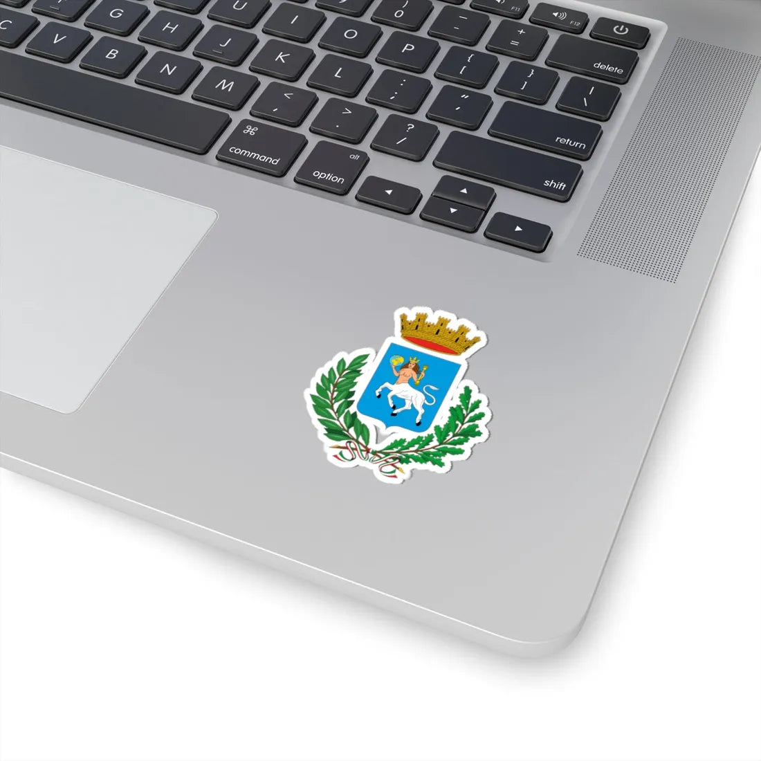 Araldica pubblica del Comune di Taormina (Italy) (Coat of Arms) STICKER Vinyl Kiss-Cut Decal - The Sticker Space