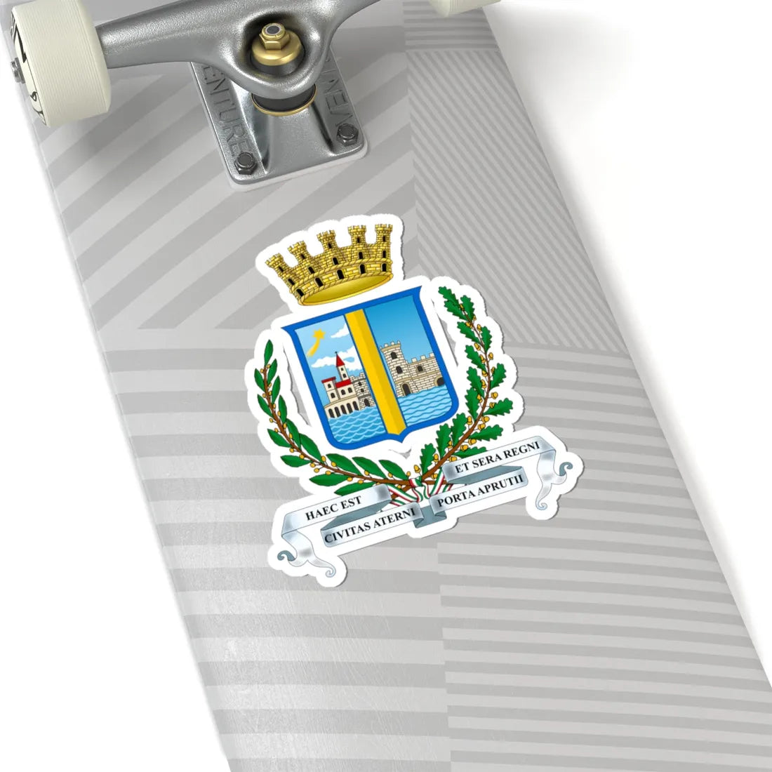 Araldico Città di Pescara (Italy) (Coat of Arms) STICKER Vinyl Kiss-Cut Decal - The Sticker Space