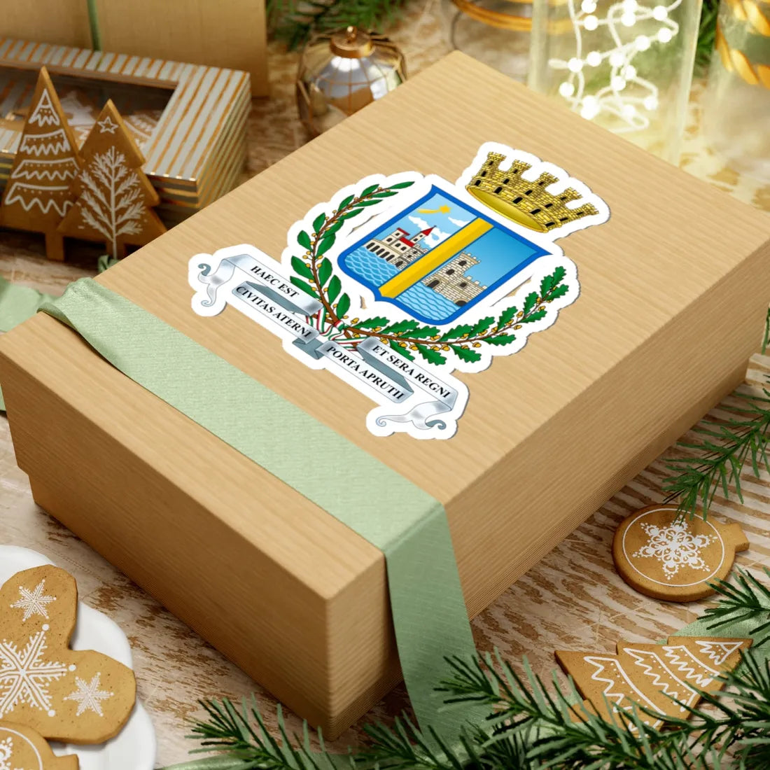 Araldico Città di Pescara (Italy) (Coat of Arms) STICKER Vinyl Kiss-Cut Decal - The Sticker Space
