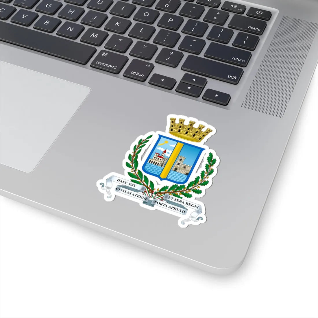 Araldico Città di Pescara (Italy) (Coat of Arms) STICKER Vinyl Kiss-Cut Decal - The Sticker Space