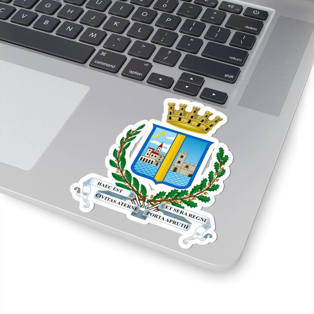 Araldico Città di Pescara (Italy) (Coat of Arms) STICKER Vinyl Kiss-Cut Decal - The Sticker Space