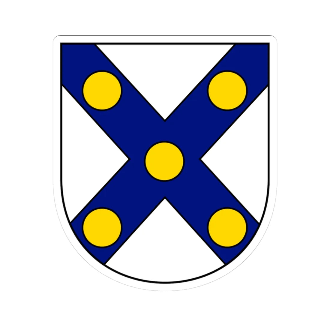 Araujo coat (Portugal) (Coat of Arms) STICKER Vinyl Kiss-Cut Decal 3 Inch White - The Sticker Space