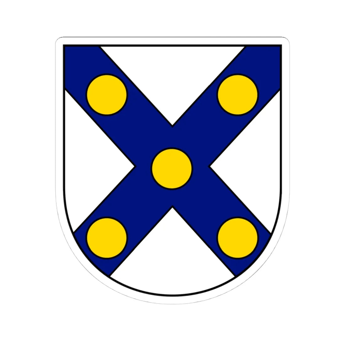 Araujo coat (Portugal) (Coat of Arms) STICKER Vinyl Kiss-Cut Decal 4 Inch White - The Sticker Space